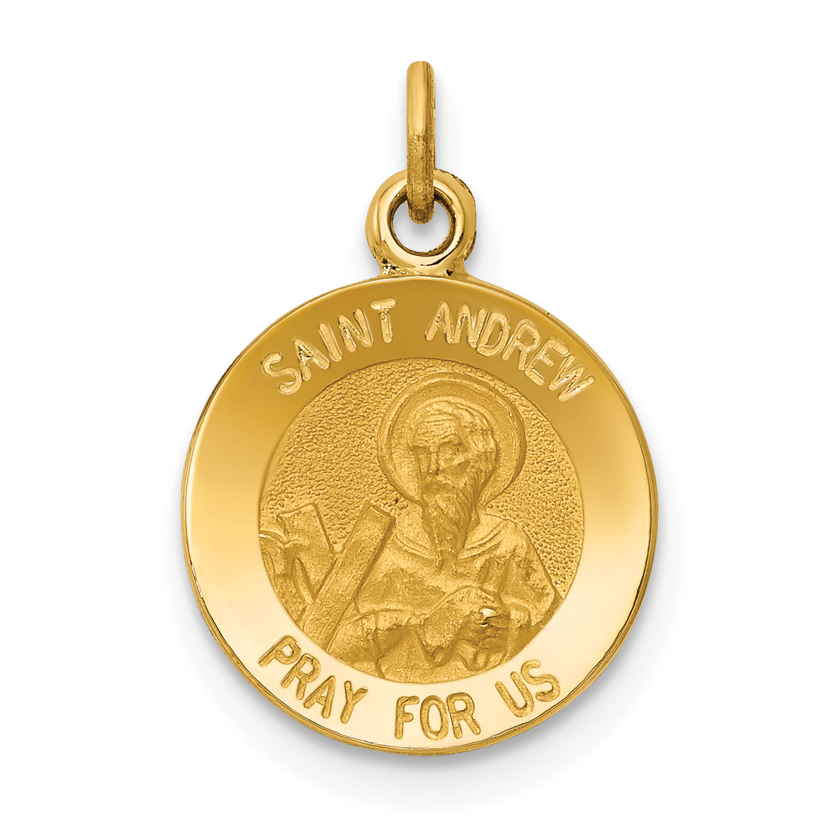 14k Saint Andrew Medal Charm