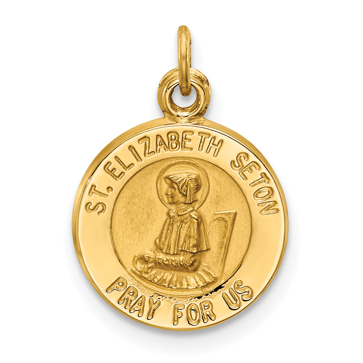 14k Saint Elizabeth Seton Medal Charm