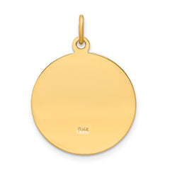 14K Saint Elizabeth Seton Medal Pendant