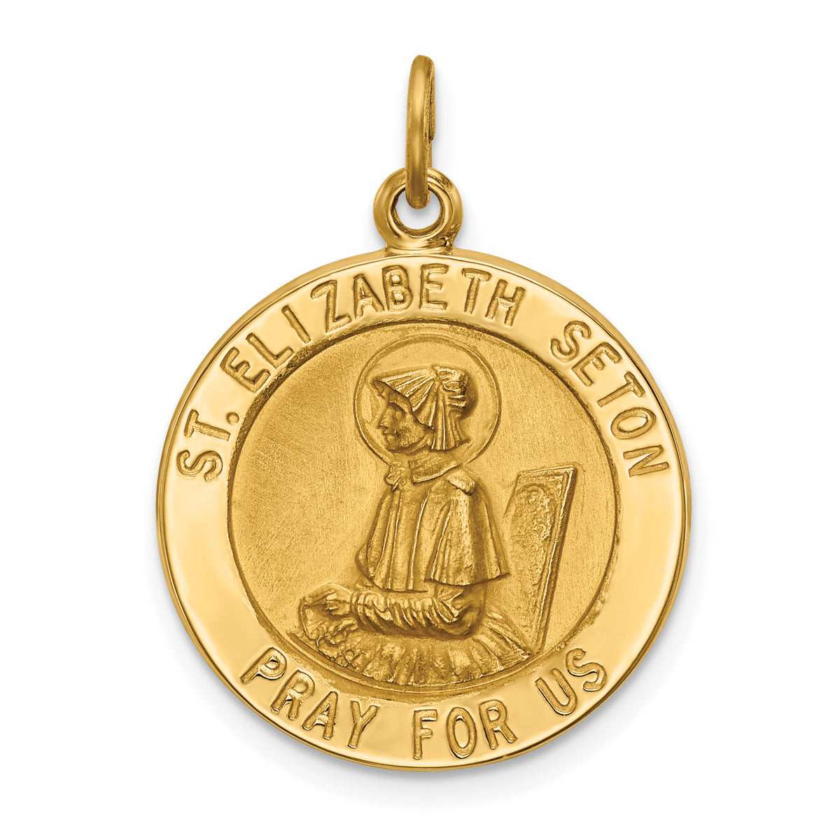 14k Saint Elizabeth Seton Medal Pendant