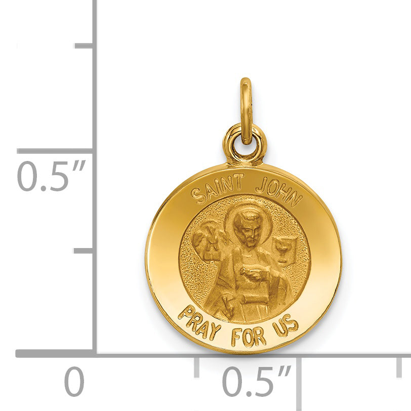 14K Saint John Medal Charm