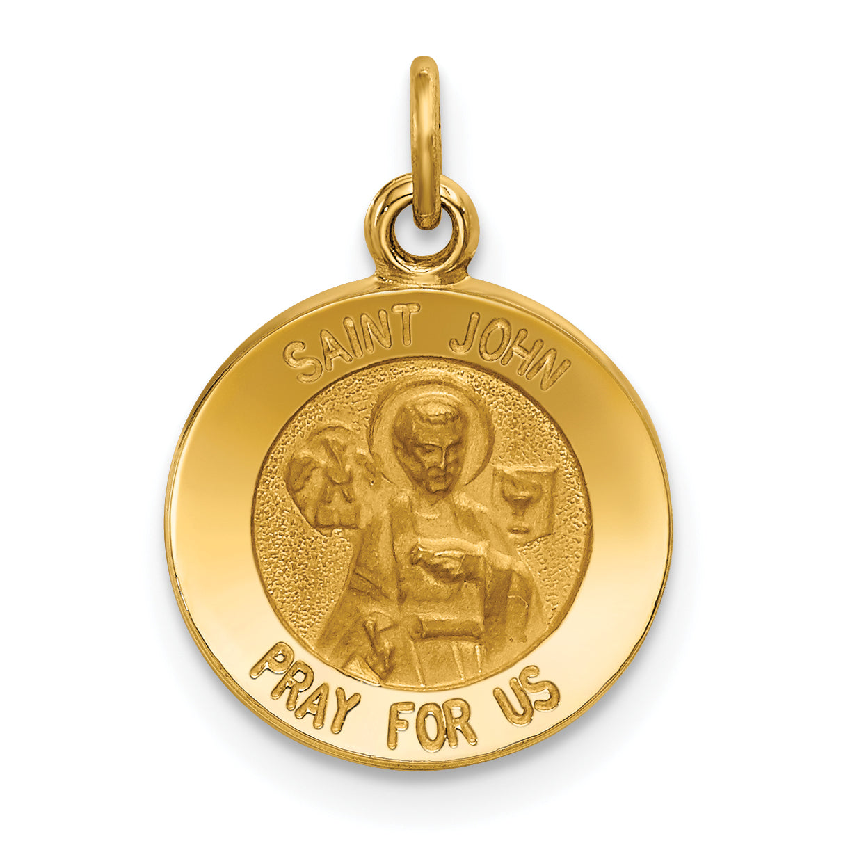 14k Saint John Medal Charm