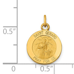 14K Saint Gerard Medal Charm