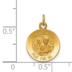 14K Saint Mark Medal Charm