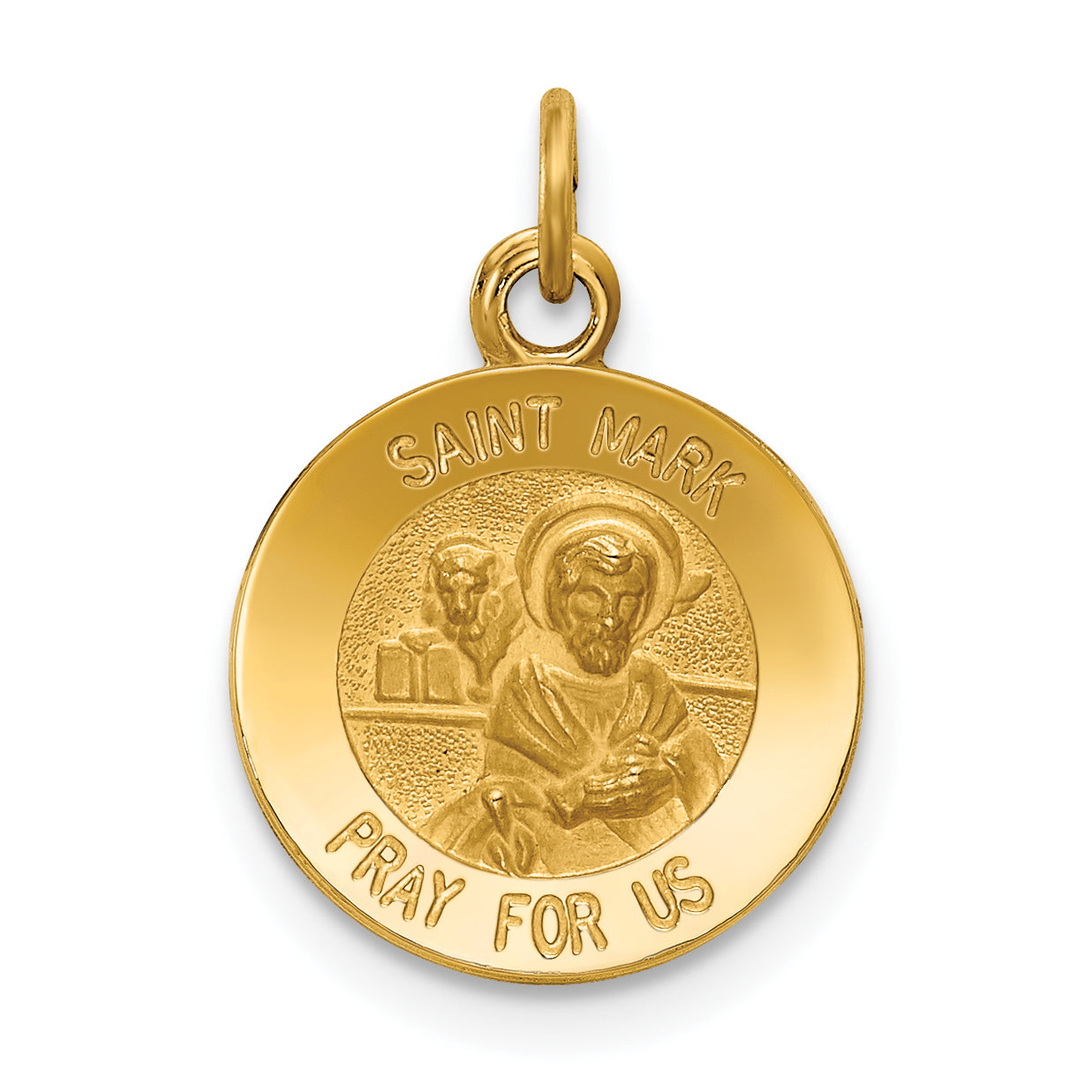 14k Saint Mark Medal Charm