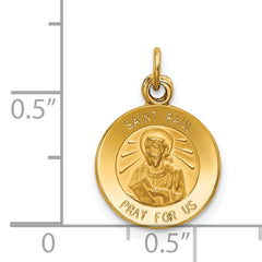 14K Saint Paul Medal Charm