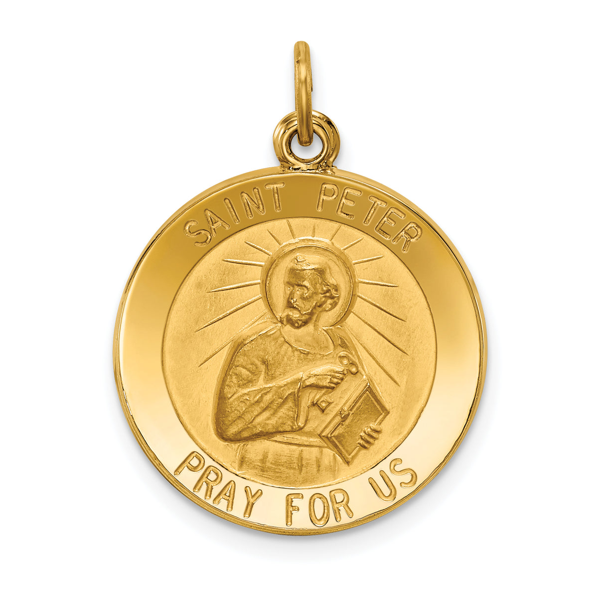 14k Saint Peter Medal Pendant