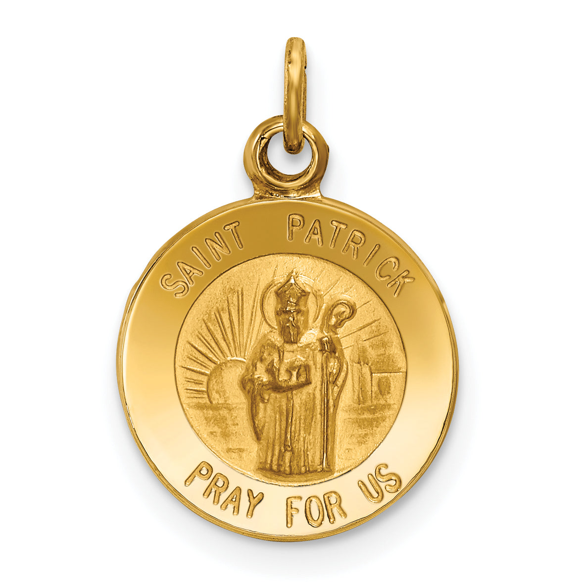 14k Saint Patrick Medal Charm