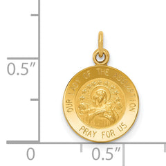 14K Our Lady Of The Assumption Medal Charm