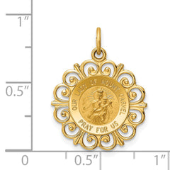 14K Our Lady of Mt. Carmel Medal Charm