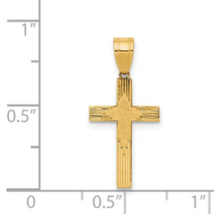 14K Laser Designed Cross