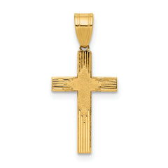 14K Laser Designed Cross