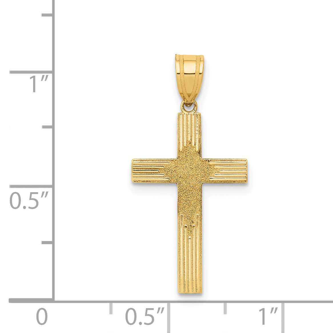 14K Laser Designed Cross