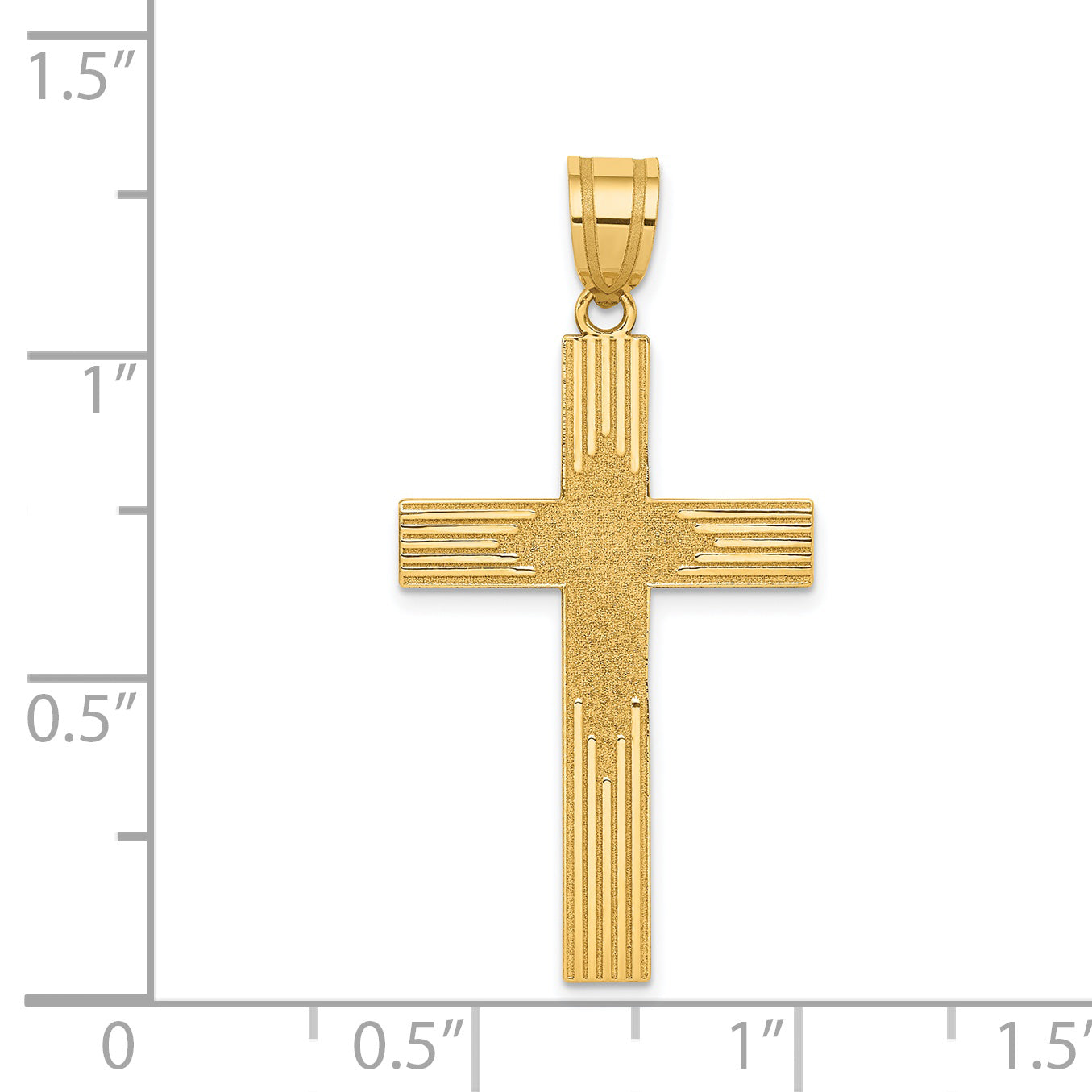 14K Laser Designed Cross