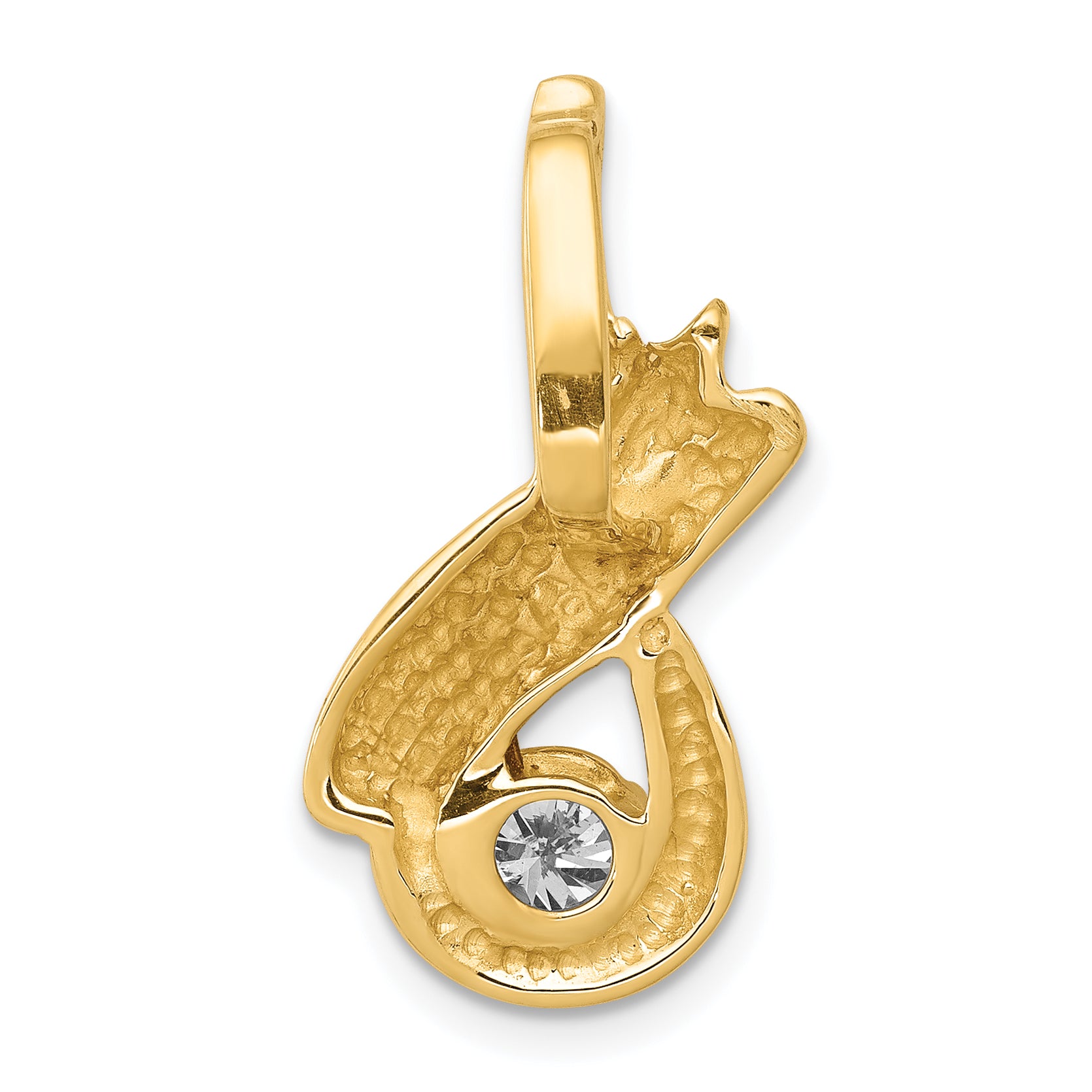 14k 5mm AA Diamond Fancy Chain Slide