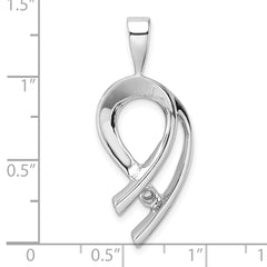 14K White Gold Holds 1-4mm stone, Slide mounting