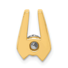 14K AA 4.5mm Diamond Slide