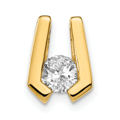 14k AA 4.5mm Diamond Slide