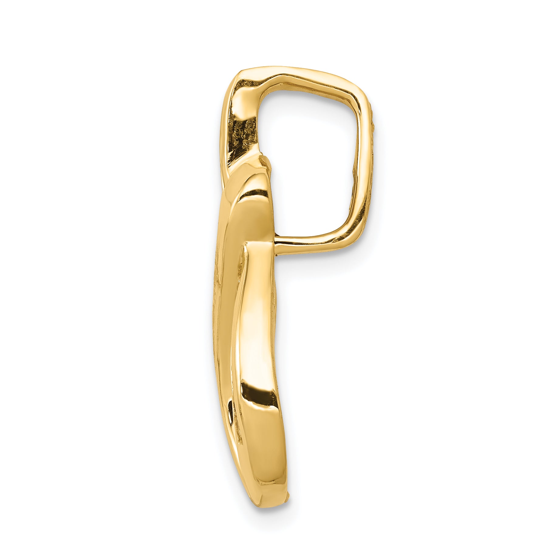 14K AA Diamond Semi-mount Peg Slide