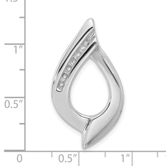 14k White Gold Holds 7-1.9mm Stone, Slide Mounting