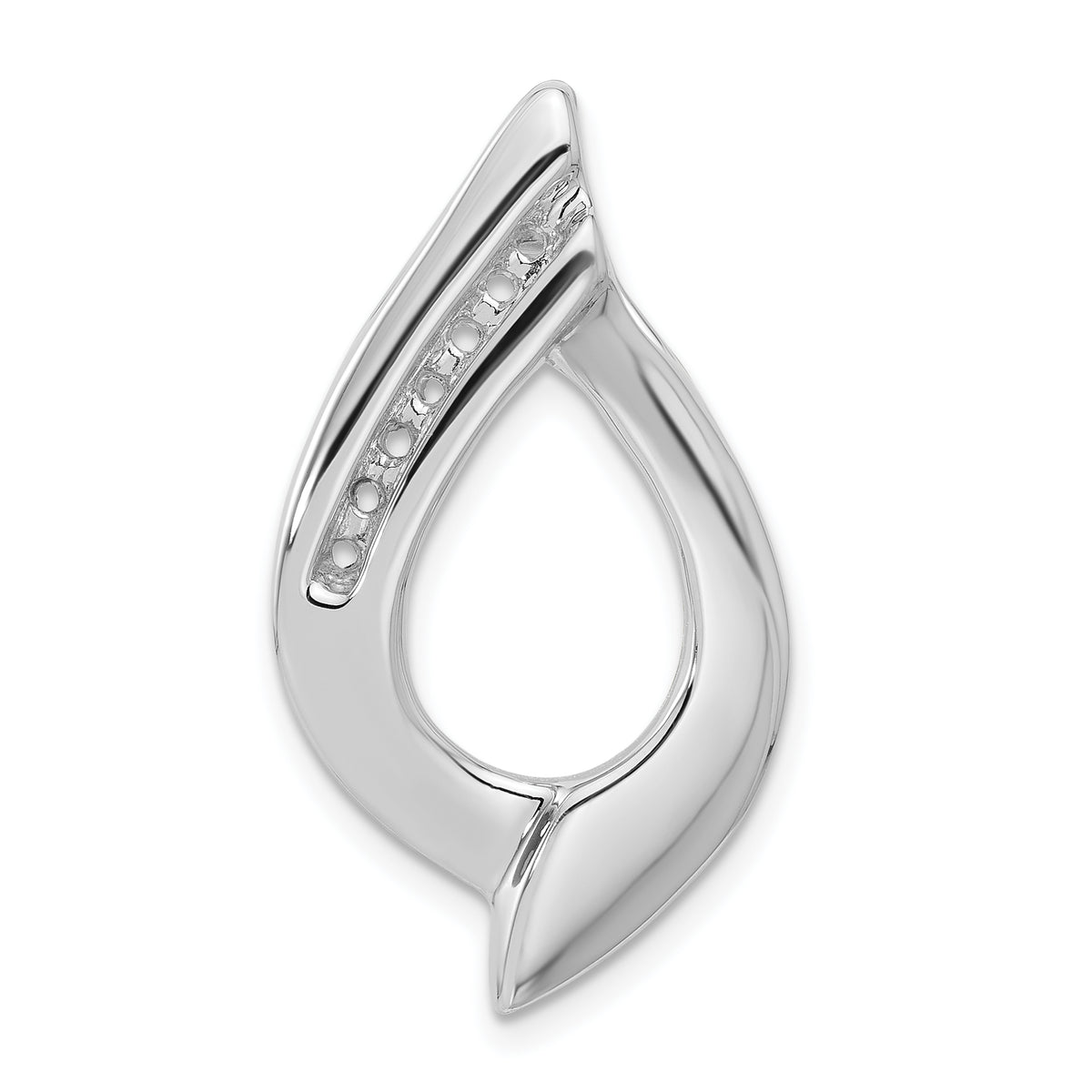 14k White Gold Holds 7-1.9mm Stone, Slide Mounting