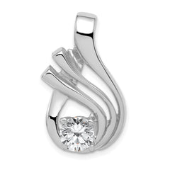 14k White Gold Holds 1-6mm Stone, Slide Mounting