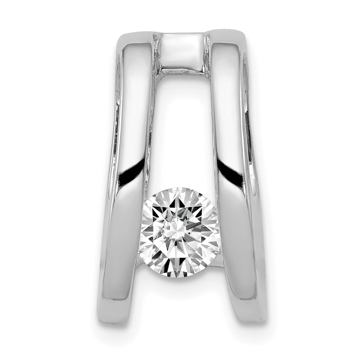 14K White Gold VS Diamond slide