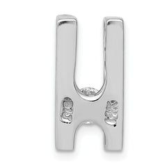 14K White Gold AA 4.1mm Diamond Slide