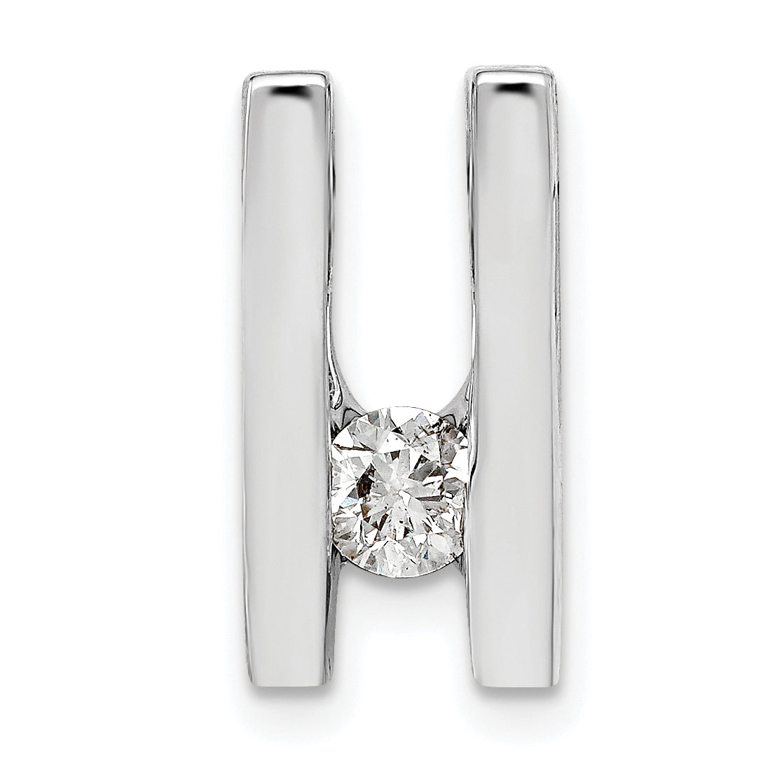 14k White Gold VS 4.1mm Diamond Slide