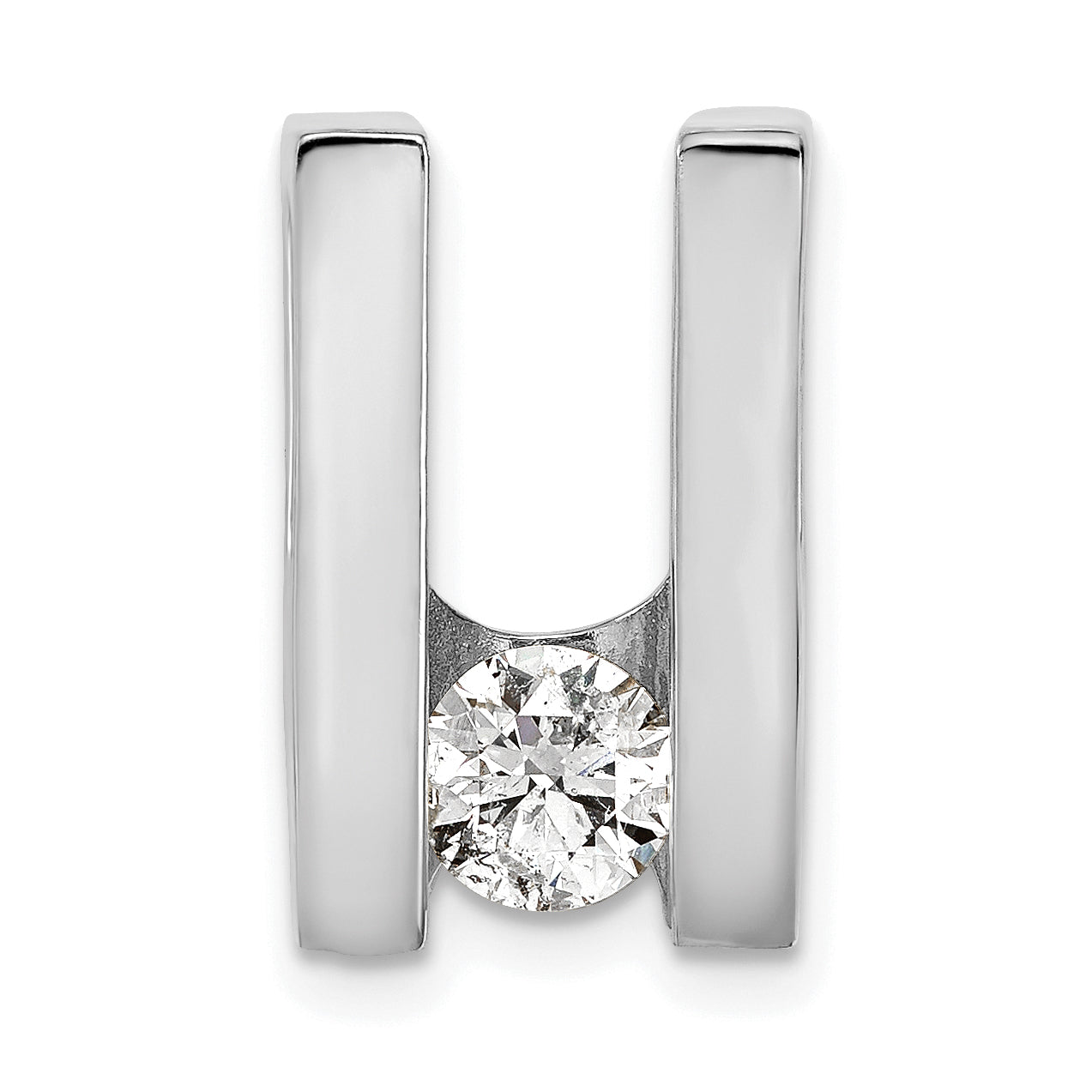 14k White Gold VS 5.25mm Diamond Slide