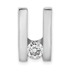 14K White Gold VS Diamond slide