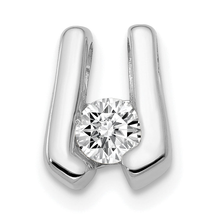 14K White Gold VS Diamond slide