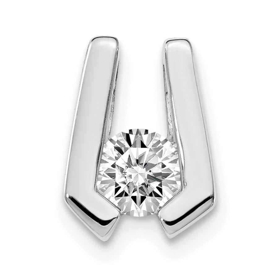 14K White Gold A Diamond slide