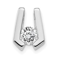 14K White Gold A Diamond slide