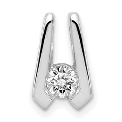 14K White Gold A Diamond slide