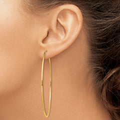 14k 1.5mm Polished Round Endless Hoop Earrings