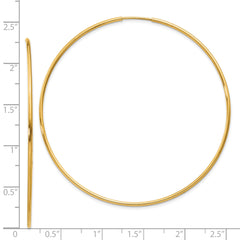 14k 1.25mm Endless Hoop Earring