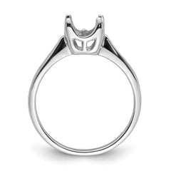 14k White Gold 6mm Pearl Ring Mounting