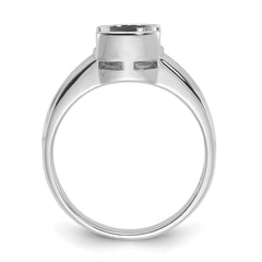 14k White Gold Gemstone Ring Mounting