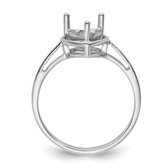 14k White Gold Gemstone Ring Mounting