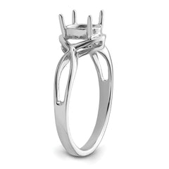 14k White Gold Gemstone Ring Mounting