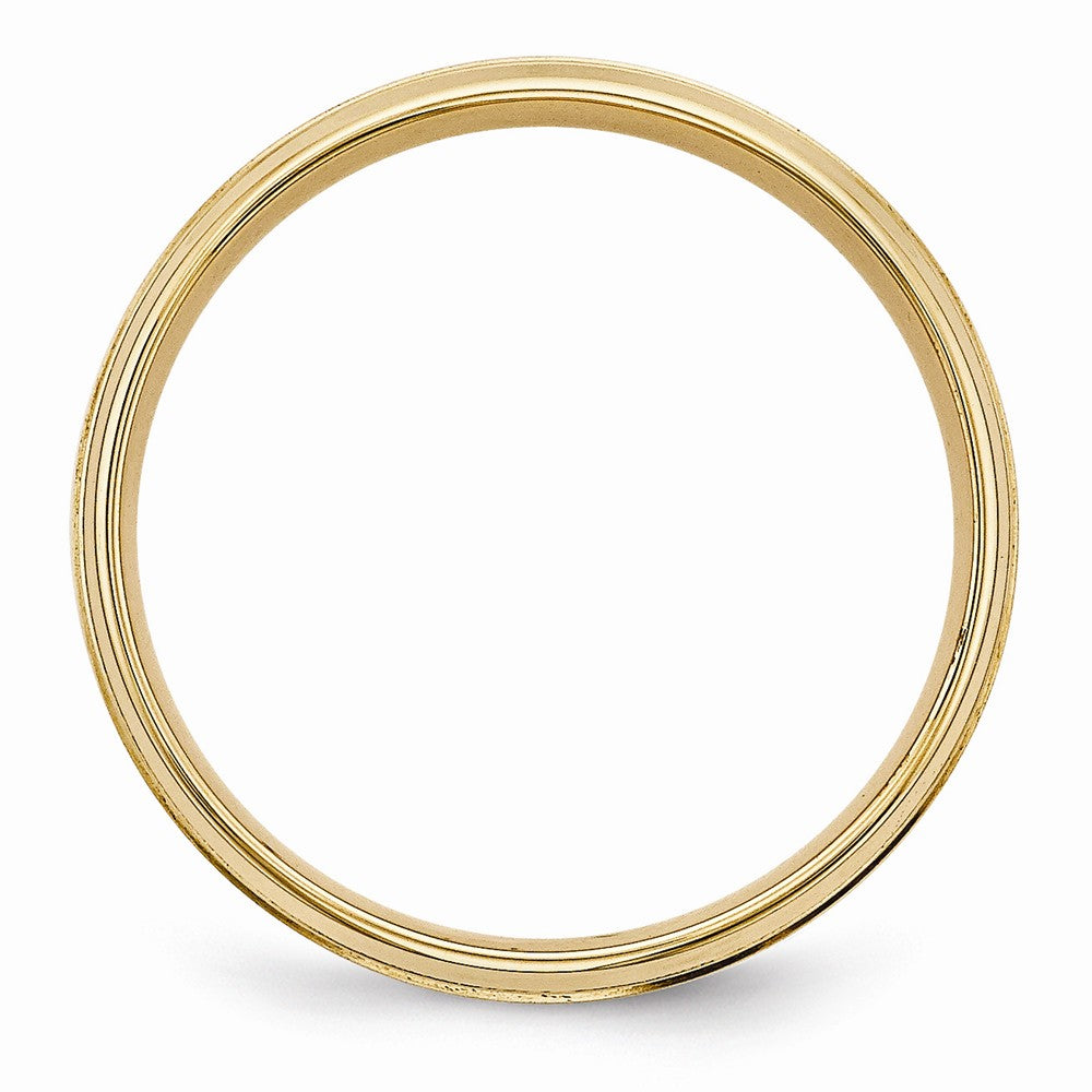 14K Yellow Gold Heavy Comfort Fit Fancy Band