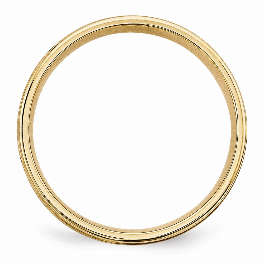 14K Yellow Gold Heavy Comfort Fit Fancy Band