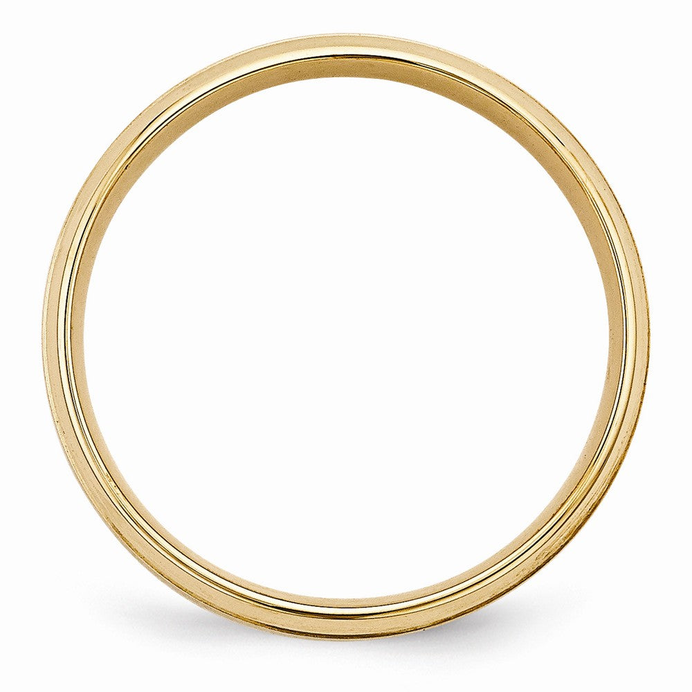 14K Yellow Gold Heavy Comfort Fit Fancy Band