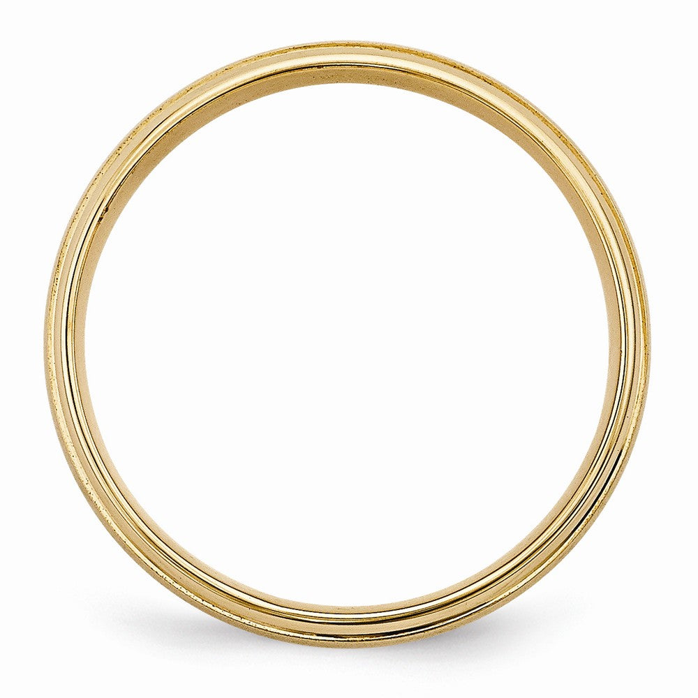 14K Yellow Gold Light Comfort Fit Fancy Band