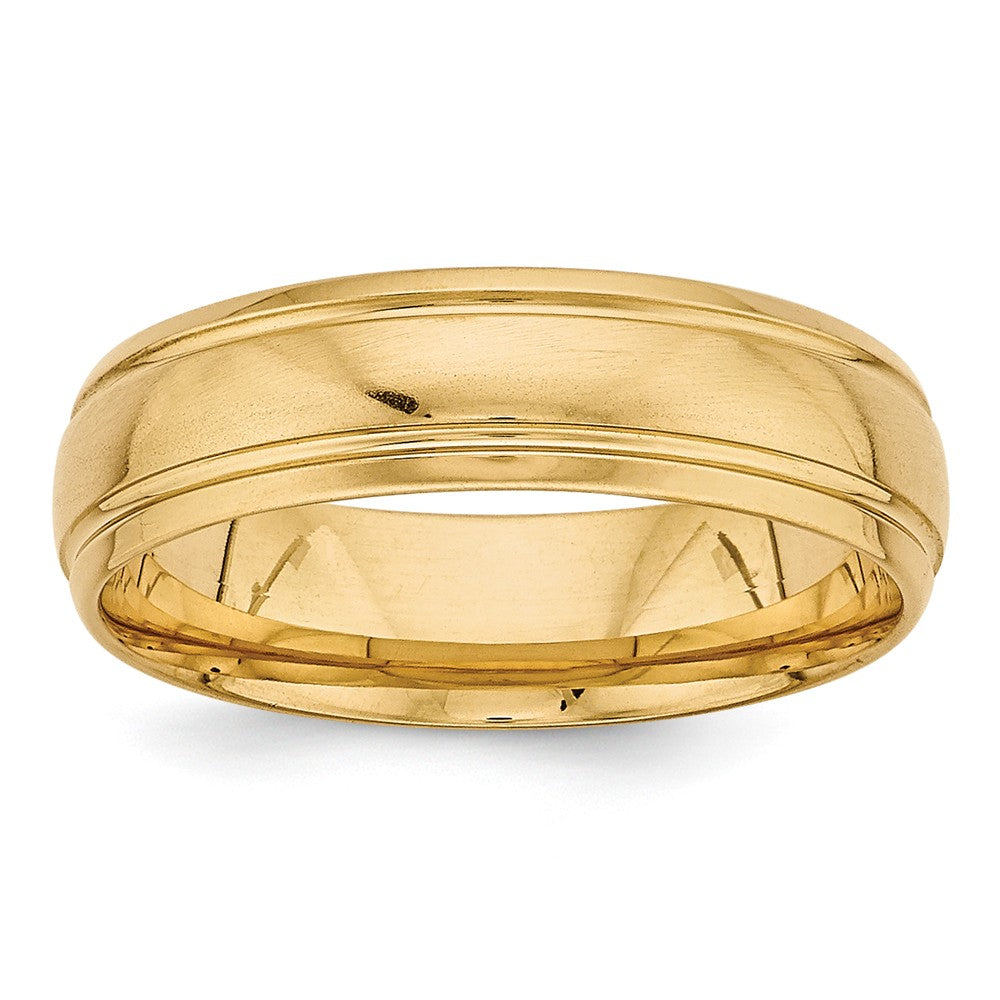 14K Yellow Gold Standard Comfort Fit Fancy Band