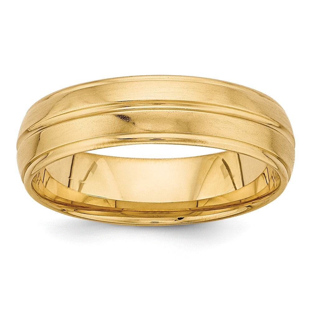 14K Yellow Gold Standard Comfort Fit Fancy Band