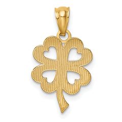 14K Four Leaf Clover Pendant