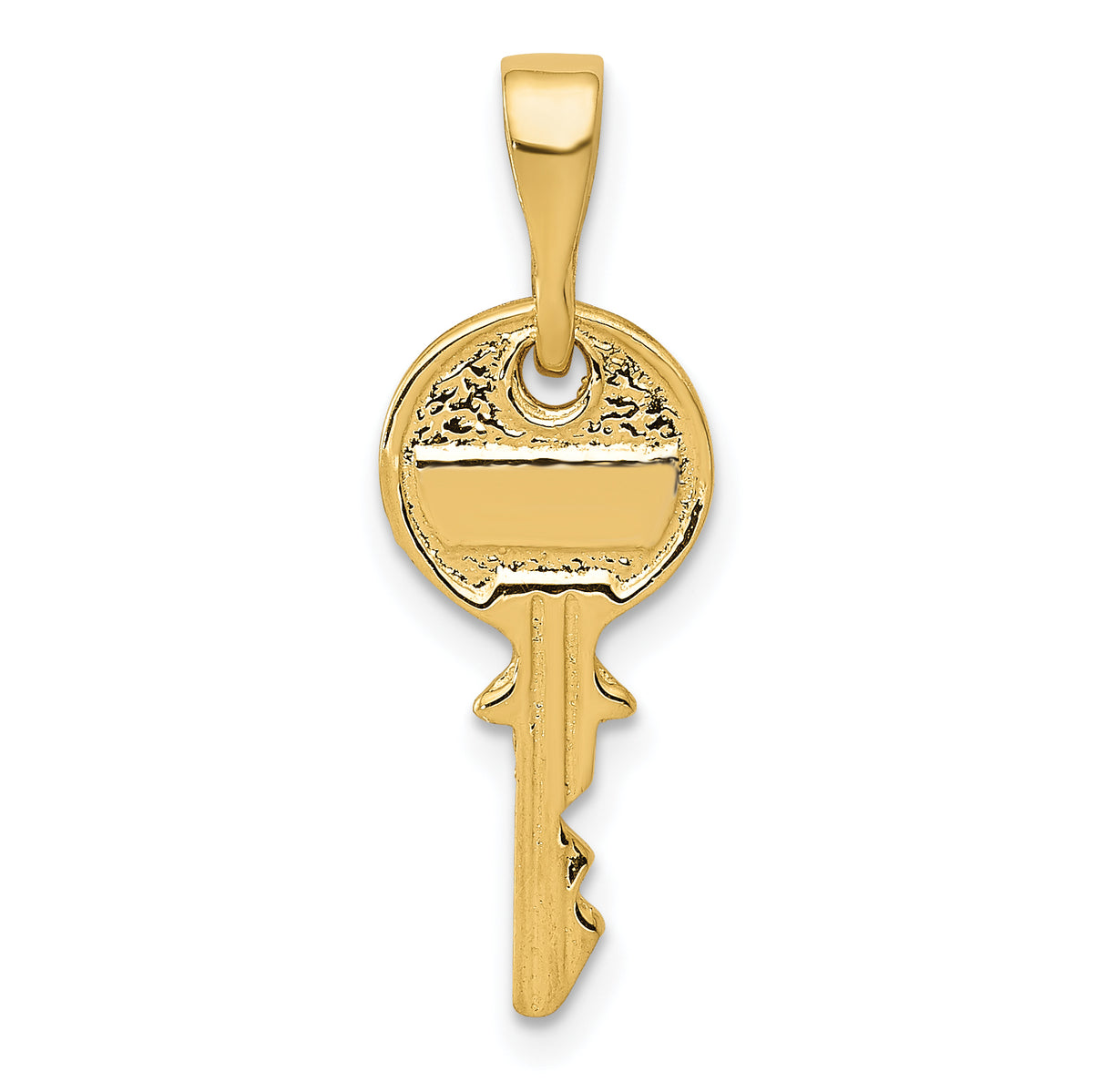 14K Polished Key Charm