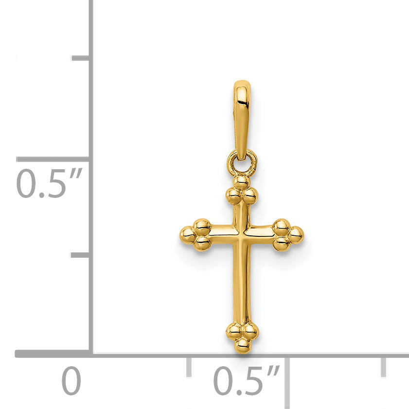 14K Cross Pendant